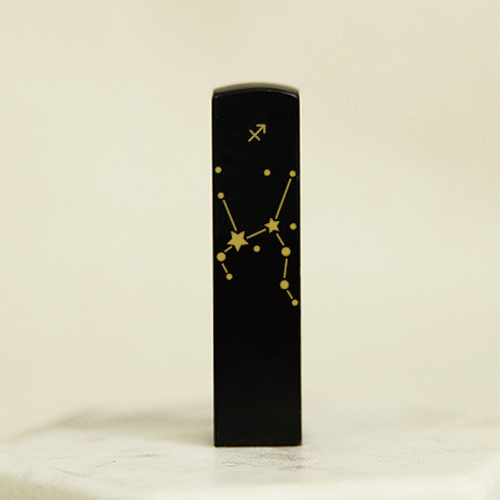Sagittarius Zodiac Seal – Black Stone